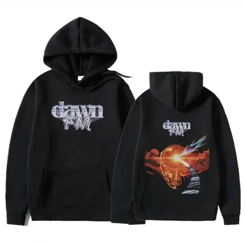 Retro The Weeknd Graphic Hoodie After Hours Til Dawn Oversized Sweatshirt Men's Women's Hip Hop Rock Hoodies Harajuku Streetwear