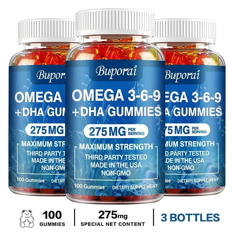 Omega 3 6 9 + DHA 軟糖 - 大腦健康 增強注意力 記憶力 改善血液循環 眼睛支持