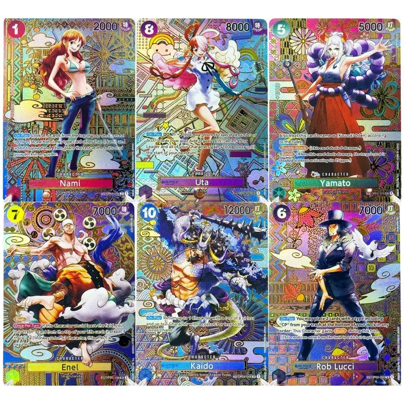 Conjunto completo de cartas de jogo de peça única sp, coleção completa de cartas raras de alta qualidade, réplica diy de cartão proxy de folha de anime [inglês/japonês]