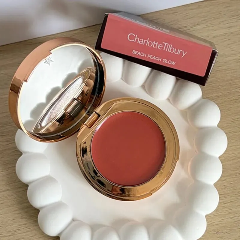 CT Lip Cheek Blush de uso duplo Creme de duas cores em pó à prova d'água Blush e destaques de duas cores Blush Cosméticos