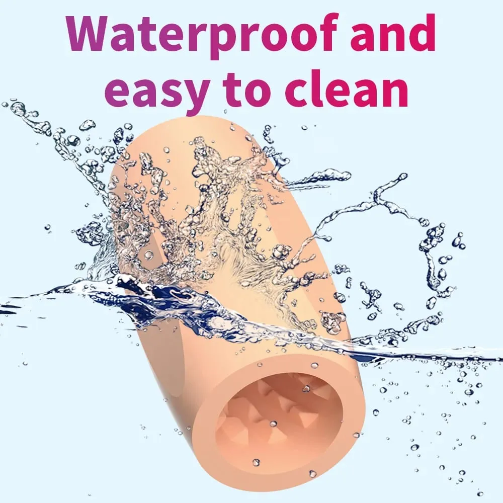 Transparent Masturbation for Men Pleasent Aircraft Cup Device Soft Pocket Vaginal Sleeve Training Adult Blowjob Sex Toy for Male