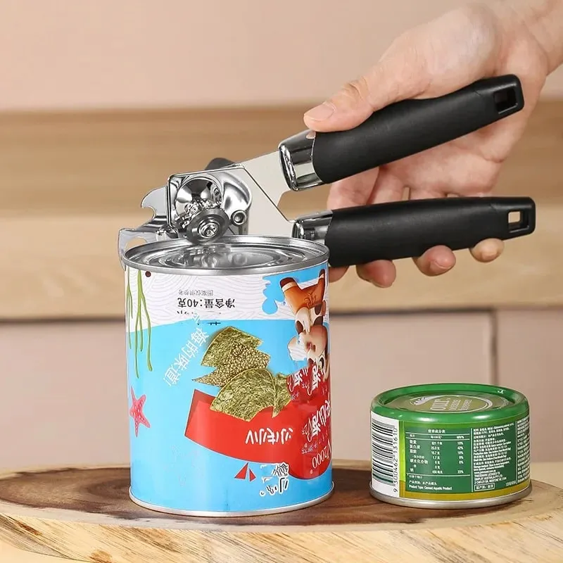 Professional Iron Manual Can Opener Multifunctional Stainless Steel Beer Handle Can Opener Kitchen Gadgets Bottle Openers Jar