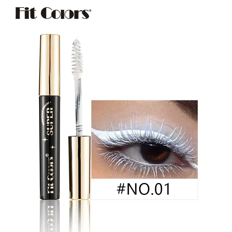 Rímel colorido maquiagem 4d sedoso natural cílios longos rímel à prova dwaterproof água extensão de longa duração grosso curling rímel