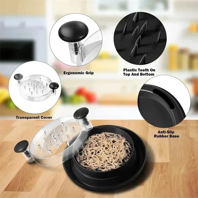 1 pçs ferramenta triturador de frango carne peito trituração separação moedor máquina com tampa para triturar frango carne de porco
