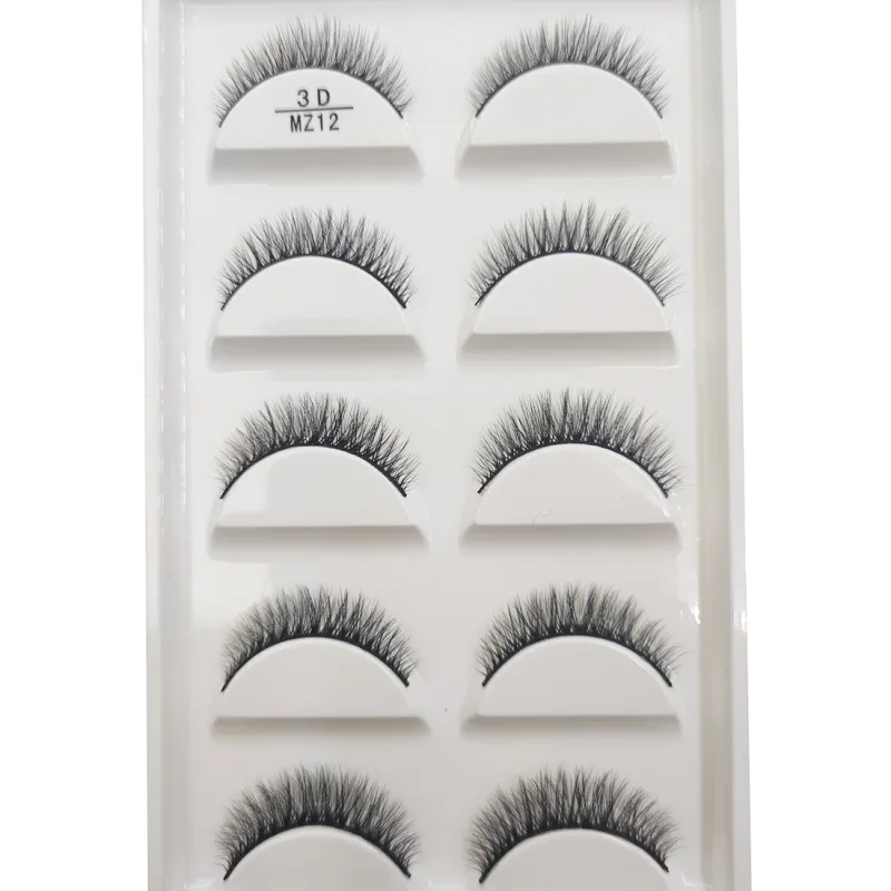 Novo 28 estilos 5 pares de cílios postiços de vison natural maquiagem extensão de cílios falsos cílios postiços maquiagem beleza cilios