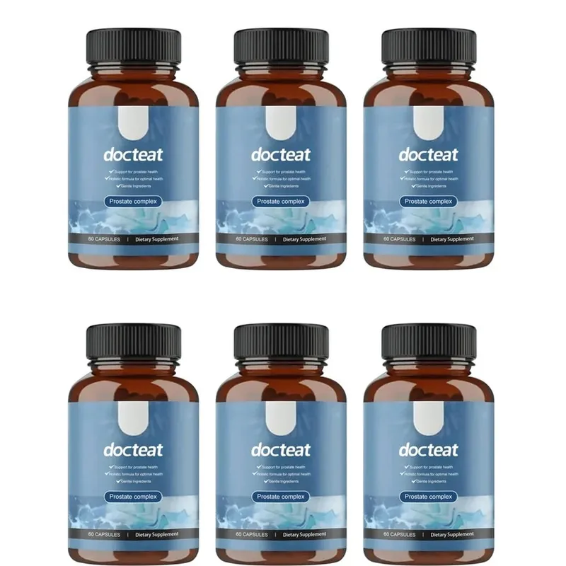 Docteat Prostate Complex Capsules apoia a saúde da próstata e o fluxo de urina com Herbal Saw Palmetto e Pygeum 60 cápsulas