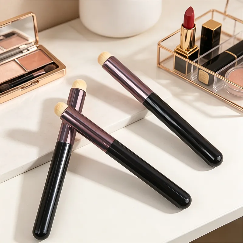 5/10 pçs pincel de maquiagem labial fundação corretivo pincéis aplicador de batom multifuncional lábios olho rosto mistura compõem escova