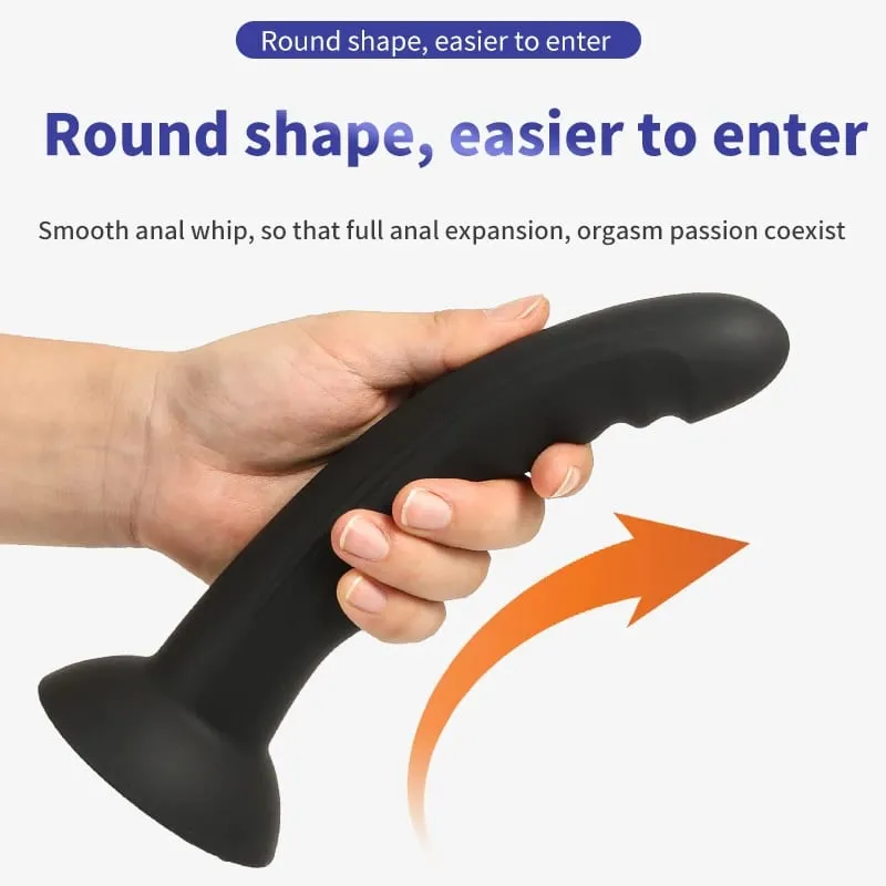 Plugue anal vibrador com ventosa forte, plugue massageador de próstata, ferramentas de masturbação feminina, brinquedos sexuais para casais, produtos para adultos