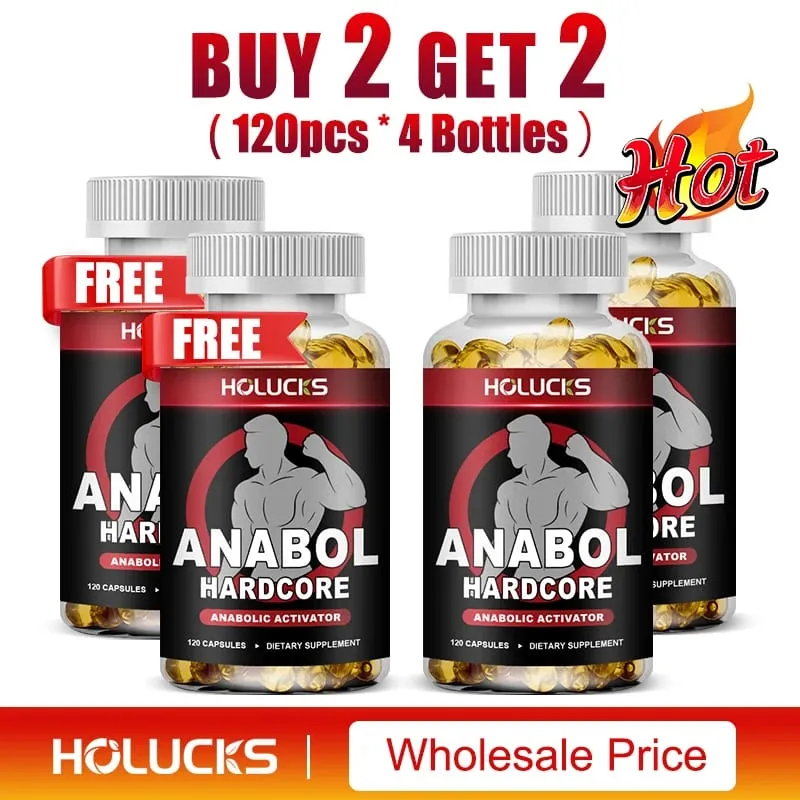 Anabol Hardcore Suplemento de Crescimento Muscular para Homens Construir Magra Densa, Alto Desempenho, Melhorando o Apoio à Saúde Geral