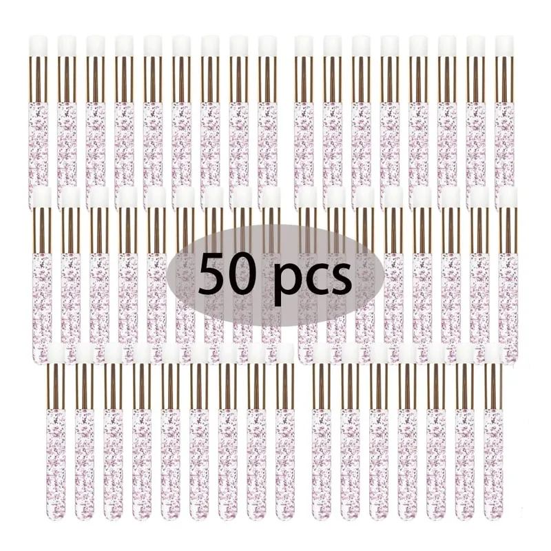 50 pçs profissional macio lash extensão shampoo escovas limpeza profunda cílios sobrancelha nariz casca cuidados salão de beleza suprimentos ferramentas