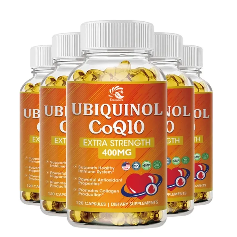 Greensure 400mg Absorbable Coenzyme Q10 Capsules 60/120 Vegetable Capsules - Protective Antioxidant