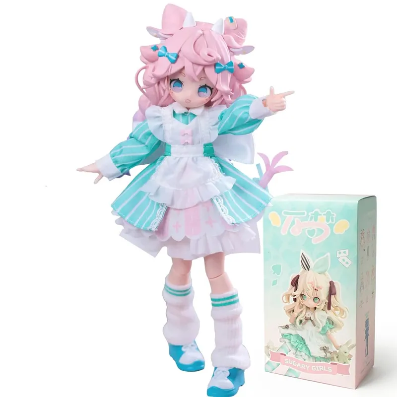 Em estoque wanmeng açucarado 1/8mjd caixa cega articulações móveis boneca figura de ação boneca brinquedo da moda ornamentos figura bonito presente