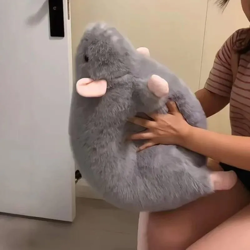 Boneca de rato de desenho animado de simulação disponível em travesseiro de pelúcia de rato grande e fofo de 35/50/90 cm como presente de aniversário