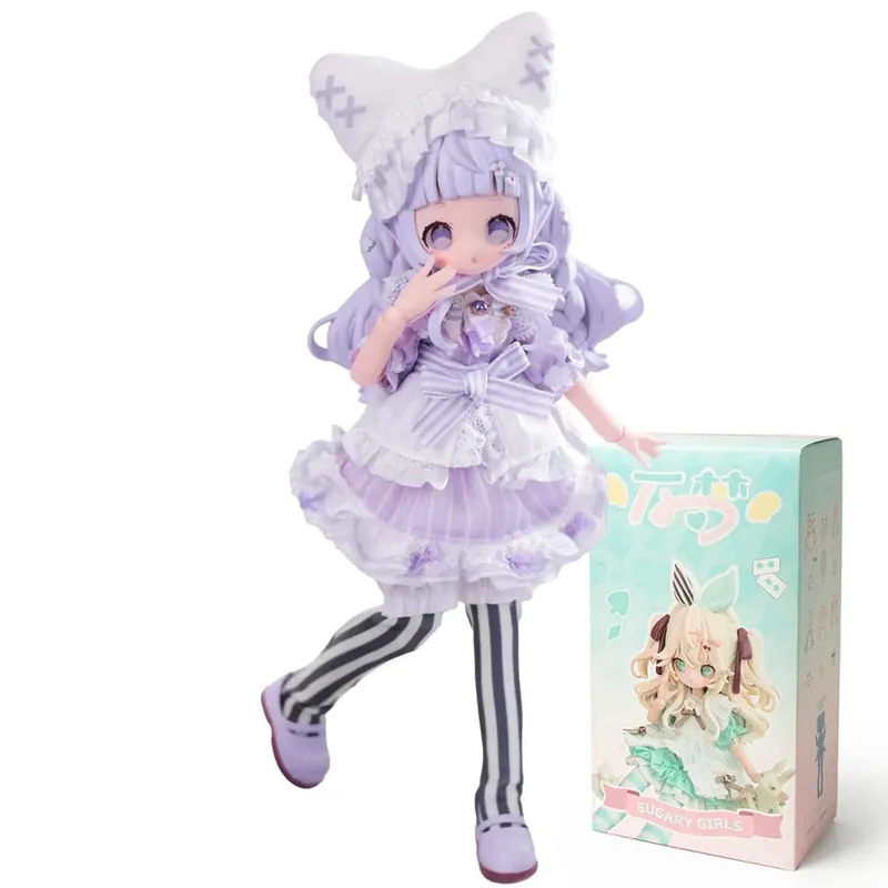 Em estoque wanmeng açucarado 1/8mjd caixa cega articulações móveis boneca figura de ação boneca brinquedo da moda ornamentos figura bonito presente