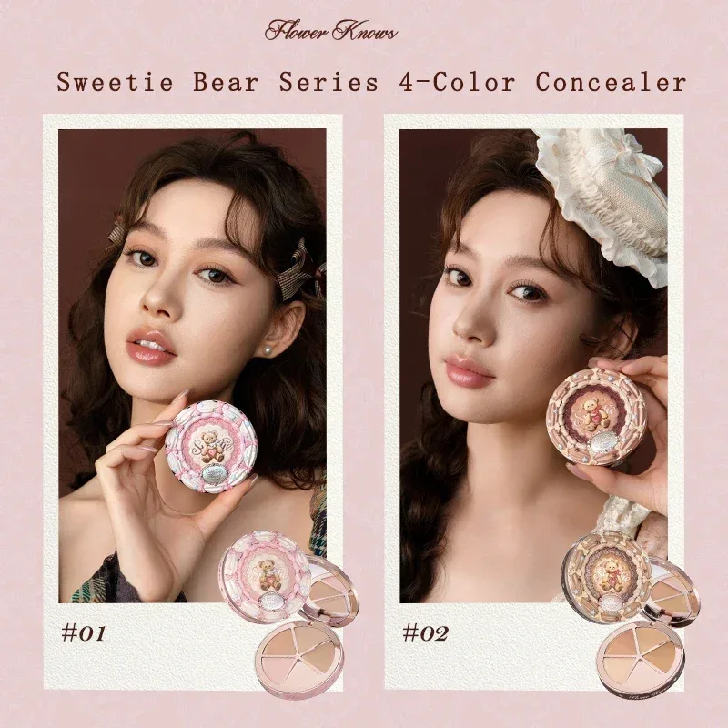 Flower Knows Lip Blush Brightening Corretivo Cosméticos Conjunto de maquiagem Presente de aniversário 6 peças