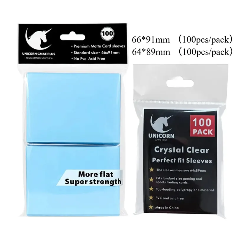 200PCS Card Sleeves Trading Cards Double Layer Matte Standard Size Card Sleeves for Pokemon MTG Baseball Sport Card Board Game