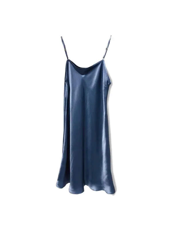Suyadream mini vestido feminino 19mm 100% seda real sem mangas sólido alça espaguete vestidos de dormir 2025 roupas chiques elegantes