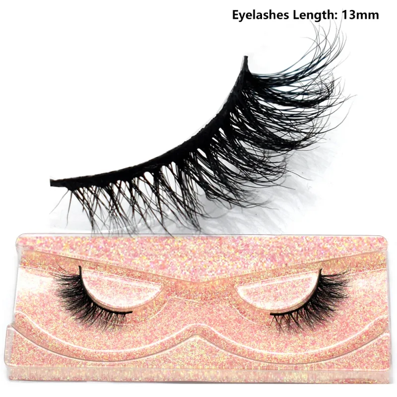 Half Eye Lashes Natural 3D Mink Short False Eyelashes Fluffy Wispy Cross Strip Fake Lashes Soft Half Eyelashes Extension Makeup