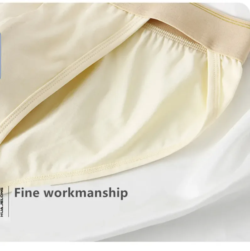 Men underwear cotton loose ropa interior hombre simple lingerie solid color calcinha Plus size sexy panties new boxers & briefs
