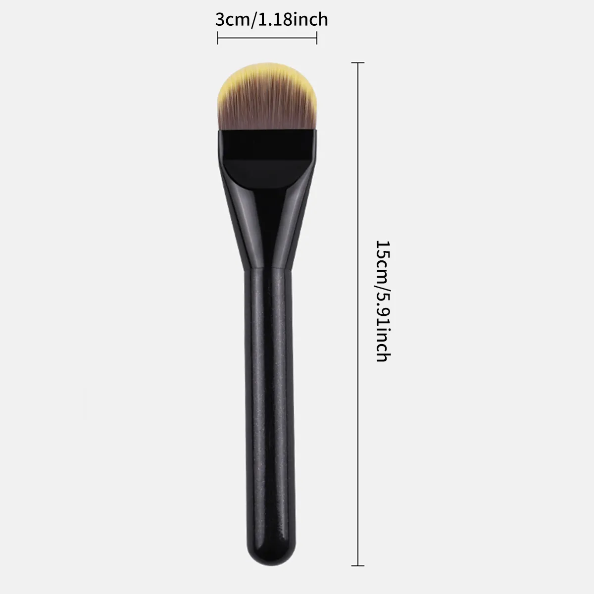 Pincéis de maquiagem fundação escova profissional língua em forma de líquido fundação corretivo escova feminino rosto base maquiagem ferramentas de beleza