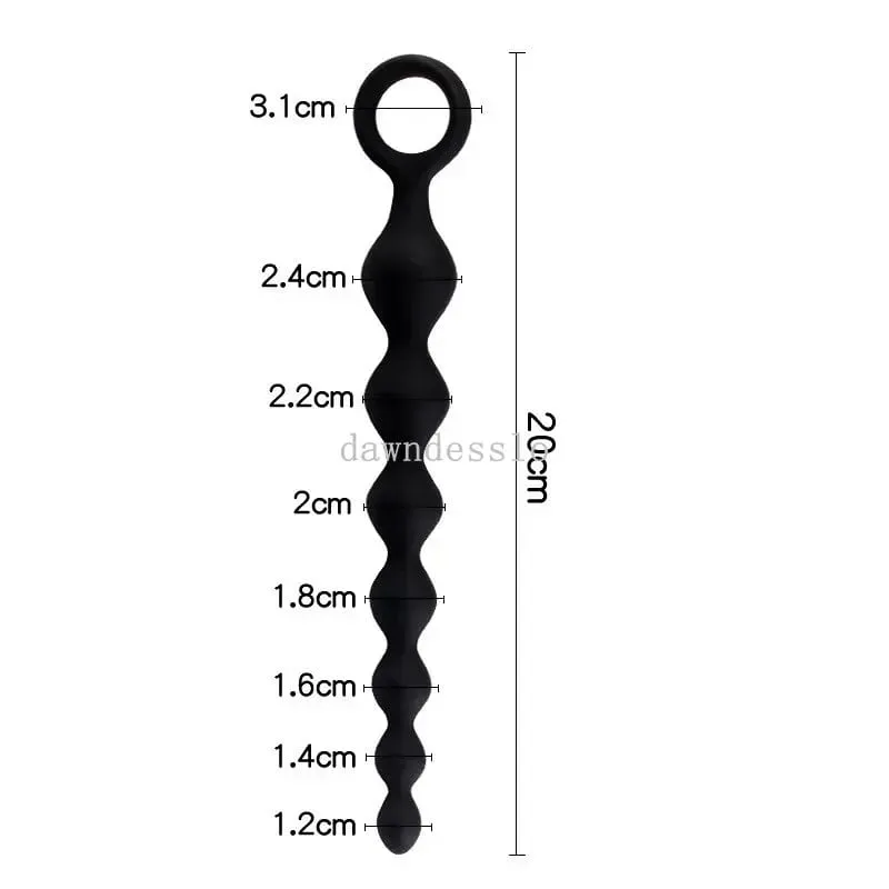 20cm silicone anal contas estimulador de próstata bola butt plug anal plug 18 + adultos mulheres homens casal flertar gay erótico sm brinquedos sexuais