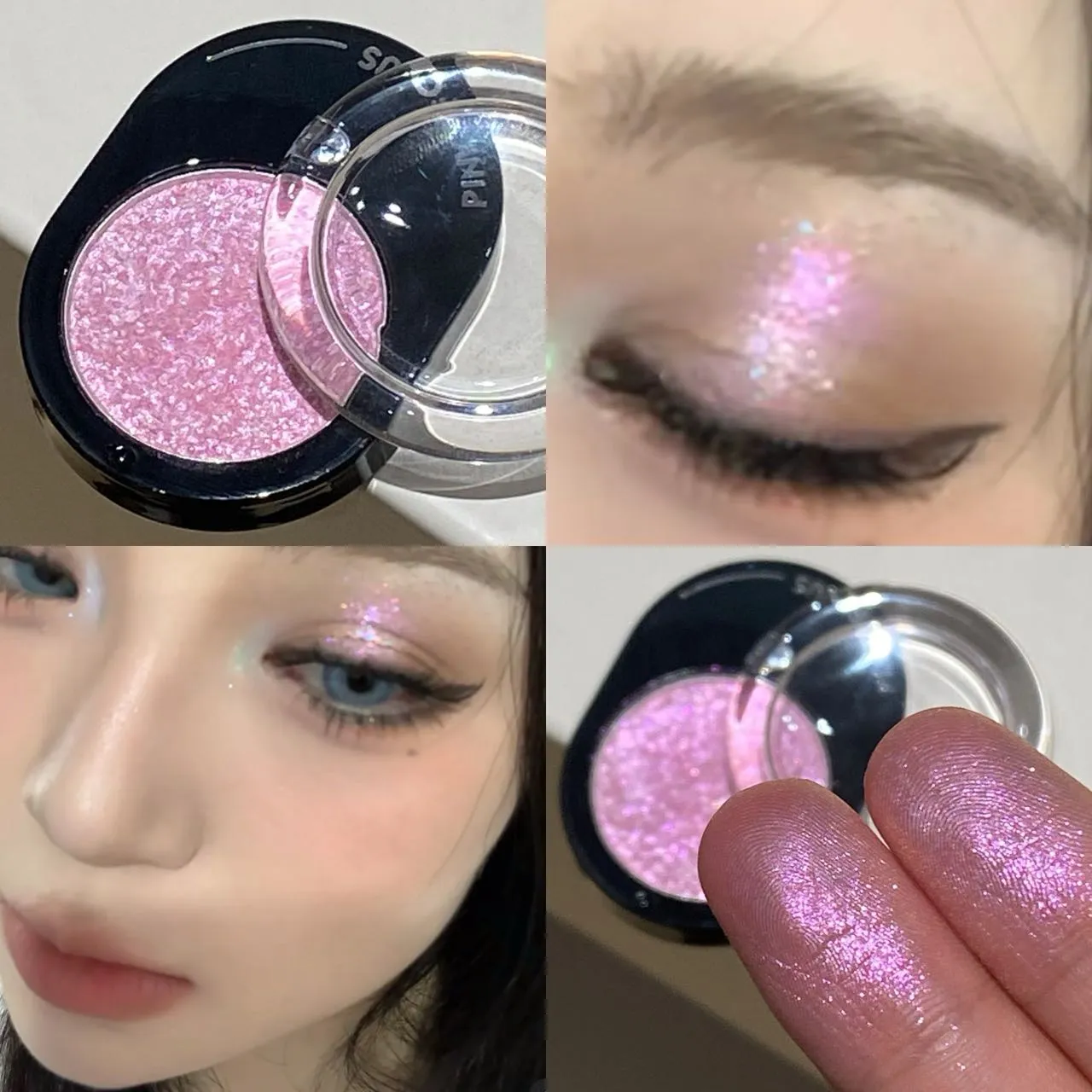 12 Colors Diamond Shining Eyeshadow Cosmetics Long Lasting Silky Easy To Color Pearl Light Brightening Eye Shadow Makeup Palette — image 4