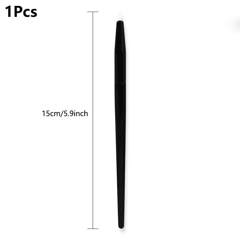 1/5 pçs pincéis de sombra de silicone macio lábio bálsamo delineador aplicador corretivo escovas de sobrancelha portátil maquiagem facial ferramenta de beleza — image 10