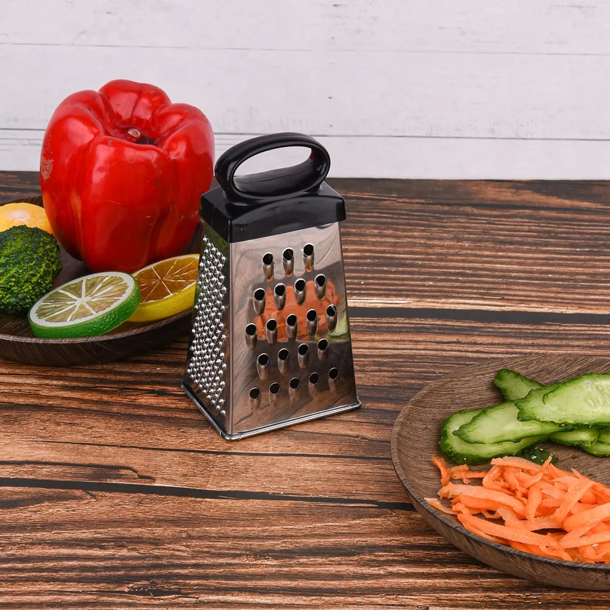 1pc mini tamanho 4 lados ralador de aço inoxidável profissional ralador de queijo para queijo parmesão legumes ferramentas de cozinha