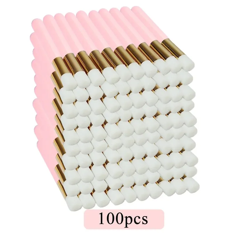 50/100 pçs escovas de limpeza de cílios para extensões de cílios glitter lash shampoo escovas nariz poros limpeza ferramentas de maquiagem