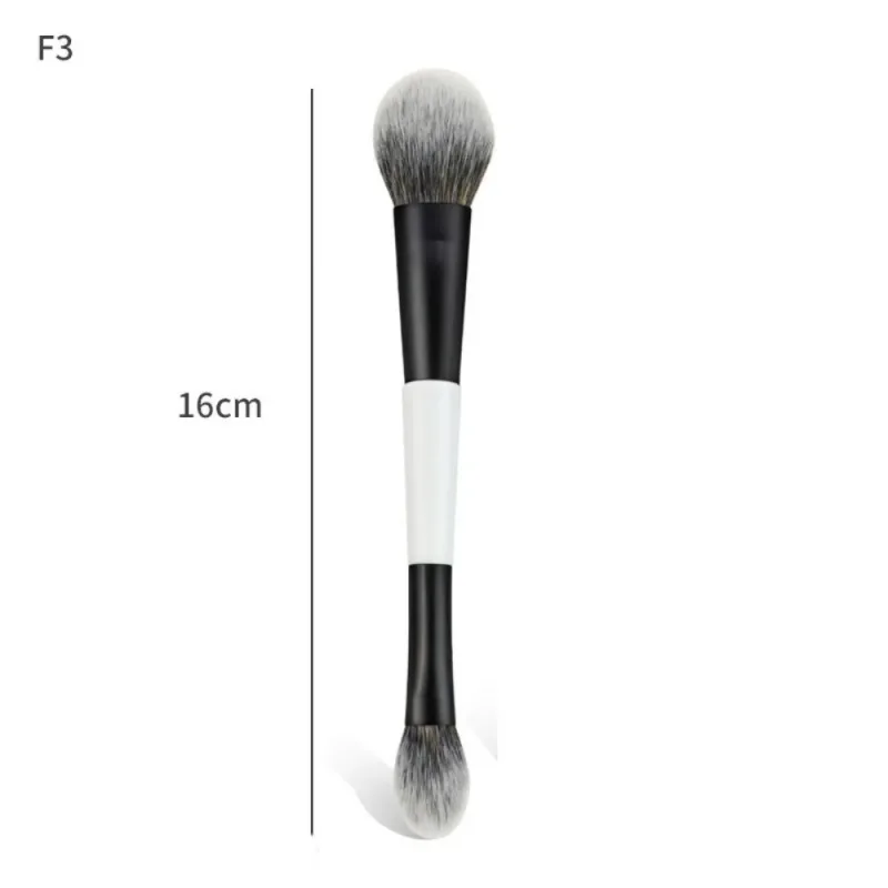 Pincel de contorno facial f4 de ponta dupla, multiuso, alta cobertura, sombra, corretivo, cosméticos, beleza, pó, blush