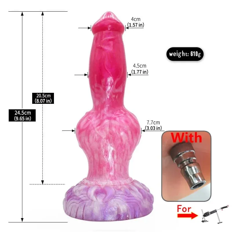 Diy anexos cão nó vibrador com adaptador 3xlr silicone líquido grande pênis anal plug brinquedos sexuais rápido ar vac-u-lock conector