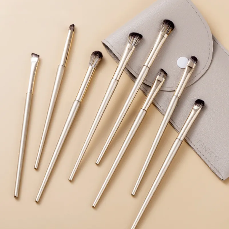 5/8/10/13/15 pçs pincéis de maquiagem profissional conjunto de ferramentas de ouro compõem kits de ferramentas de escova para sombra delineador pincéis cosméticos — image 1