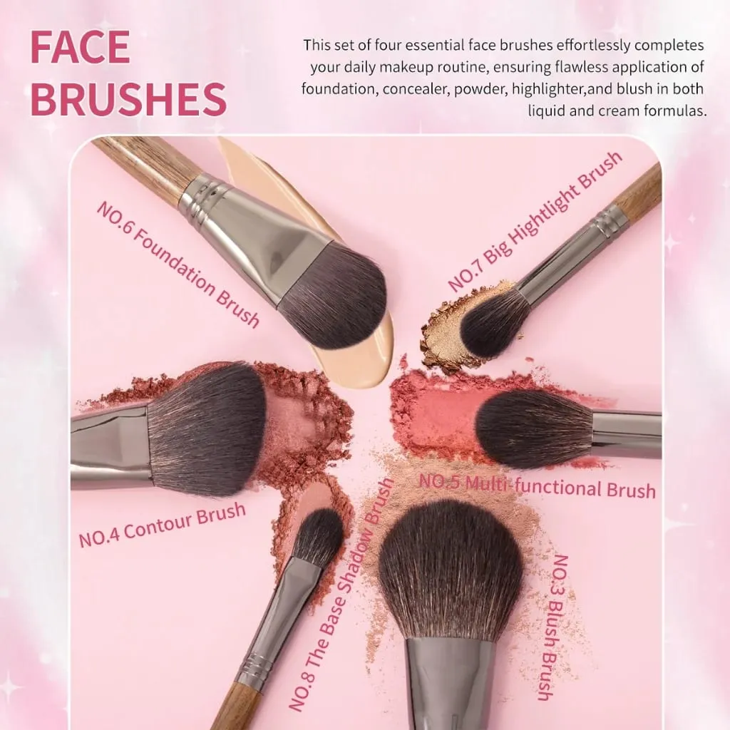 OVW Make up Brushes Set Pincel de maquiagem profissional para base rosto sombra maquiagem XQ3-24