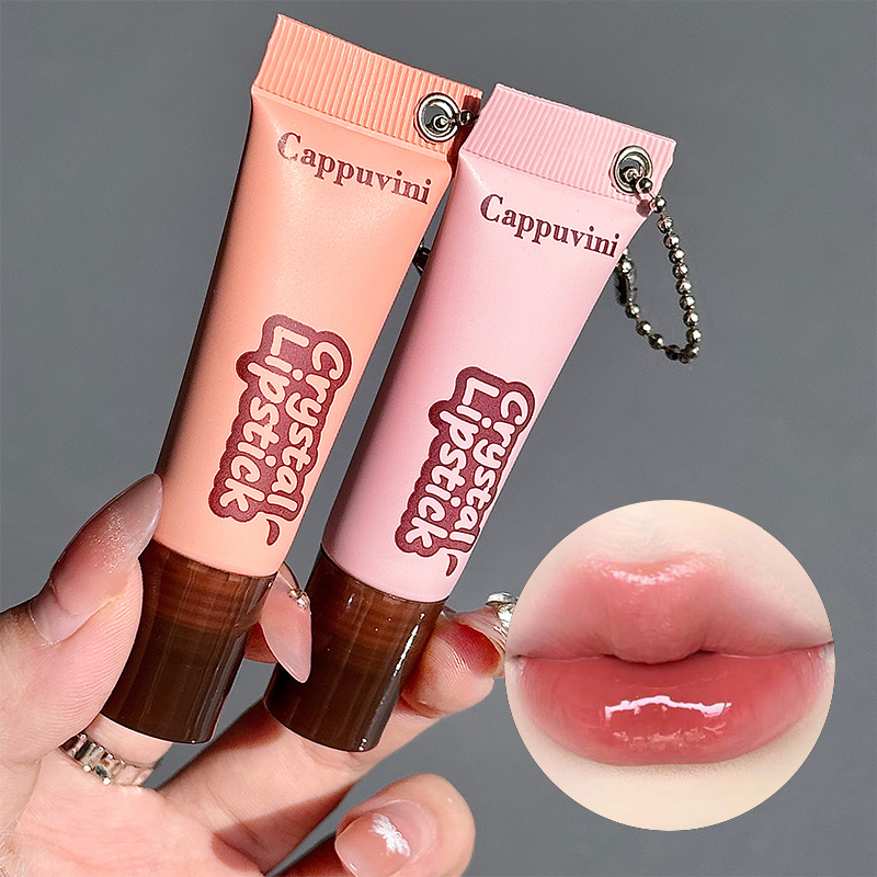Brilho labial Cappuvini Caramel Shine - leve, duradouro e hidratante com ingredientes naturais para um acabamento brilhante