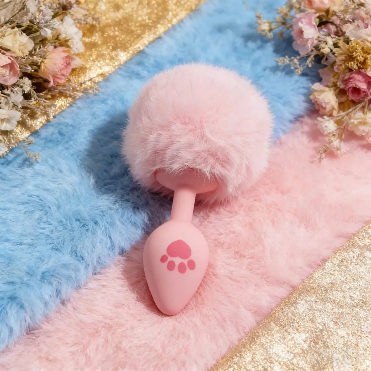 4 tamanhos bonito rosa gato pata impressão silicone anal plug macio cauda butt plug adulto jogo anal contas erótico cosplay brinquedos sexuais para mulher