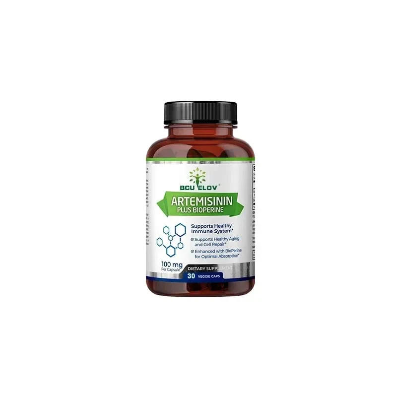 Artemisinina de alta absorção 100 mg maximiza a absorção de nutrientes, apoia o reparo celular e o aprimoramento imunológico 120 cápsulas