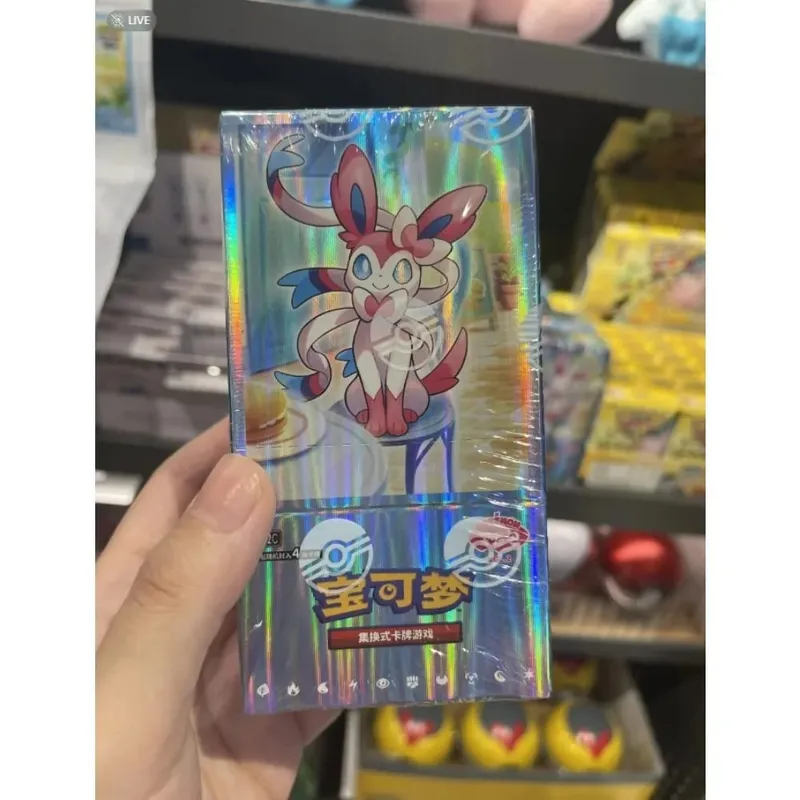 100% original pokemon 17.5 eevee booster pack gem pack vol1 2 3 4 5 cartões pokemon ptcg negociação gem saco cartões coletados brinquedo presente