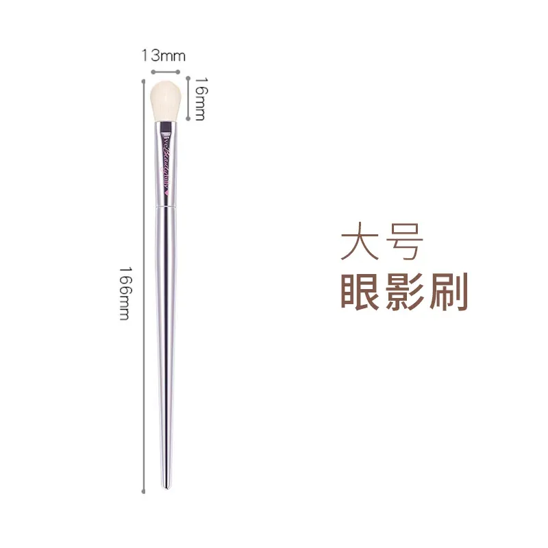 Silver High quality full functional Makeup brushes Foundation Powder Blusher Highlight Eyeshadow Flat eyebrow Make up brushes