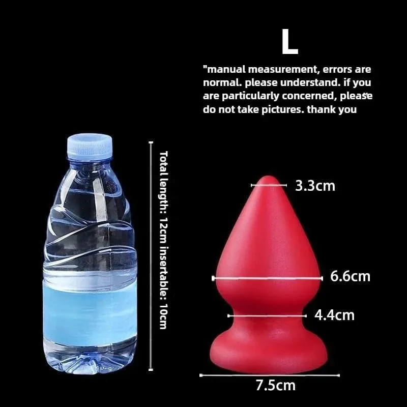 Enorme plugue anal líquido silicone macio cônico butt plug grandes vibradores anais para mulheres homens g-ponto/massagem de próstata 18 + brinquedos sexuais