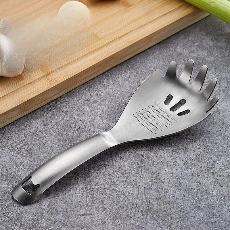 Colher multifuncional de aço inoxidável, ralador de gengibre, alho, gengibre, versátil, cozinha, triturador de gengibre para picar vegetais