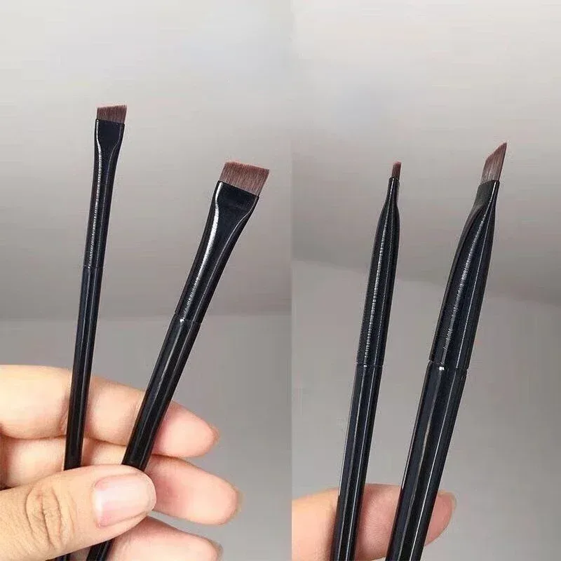 Pincéis de maquiagem para mulheres, lâmina plana e fina, pincel para contorno de sobrancelha, delineador, delineador profissional, ferramentas de beleza cosméticas