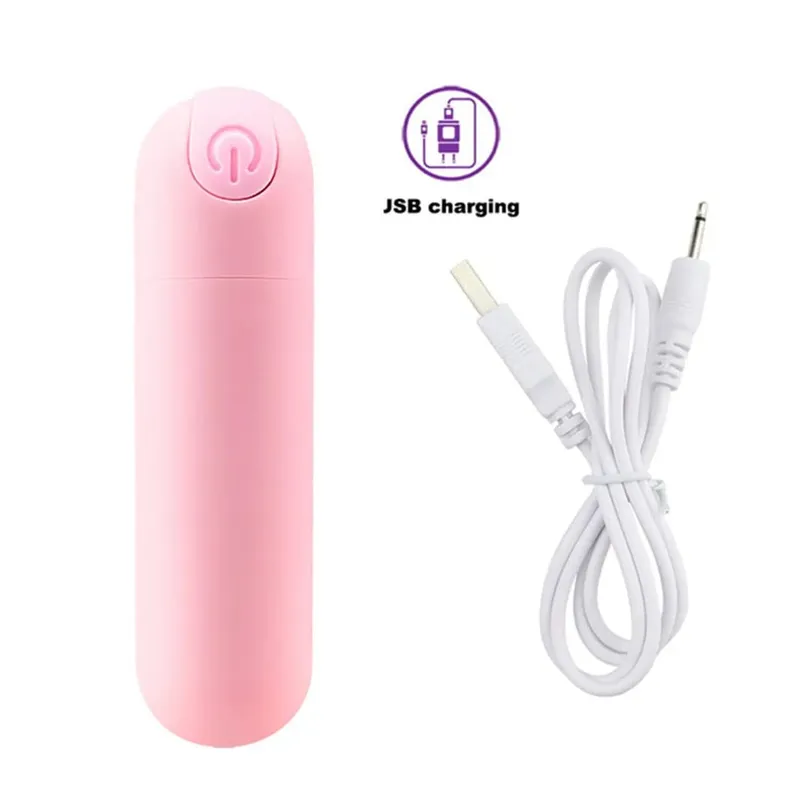Poderoso carregador usb bala vibrador clitóris estimulador g-ponto vagina massagem adulto brinquedos sexuais eróticos para mulher masturbador feminino — image 8