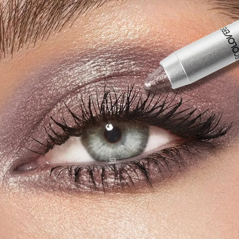 12pçs coleção de maquiagem para os olhos, sombra de olhos brilhante, delineador líquido, pincéis macios de maquiagem para os olhos, conjunto de cosméticos de beleza diária