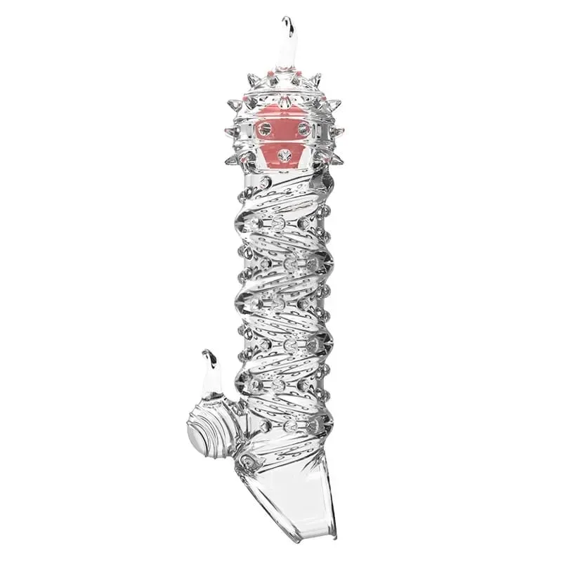 Pênis extensão manga vibrador extensor 4cm preservativos reutilizáveis macio atraso ejaculação pau manga adulto brinquedos sexuais para homem — image 9
