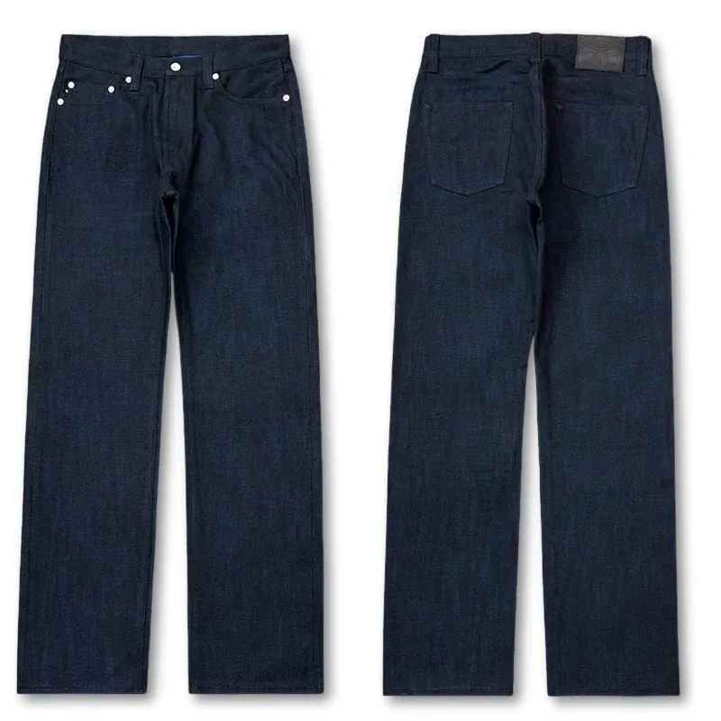 Red Tornado Midnight Blue Selvedge Jeans Masculino 16oz Denim Straight Fit Dark Indigo Workwear Calças