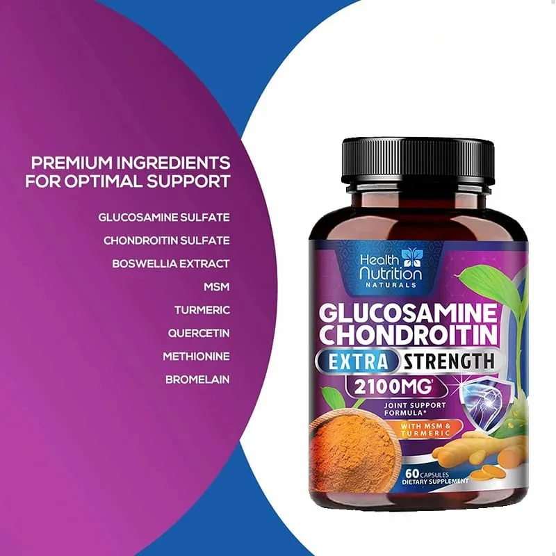 Apoio 2100mg da articulação da força tripla da cúrcuma MSM da glucosamina Chondroitin