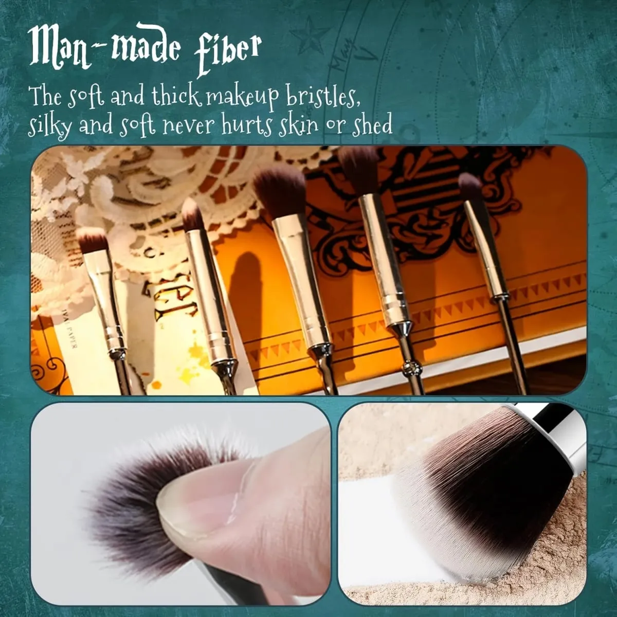 5pcs Wizard Wand Brushes 5 PCS Conjunto de pincéis de maquiagem para mulheres