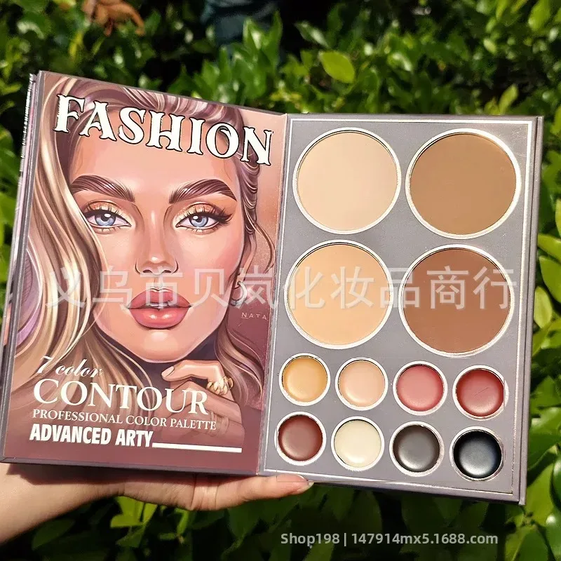 Paleta de sombras livro brilhante fosco glitter camaleão pigmentos prensados ​​profissional palco maquiagem kit cosplay 48 cores