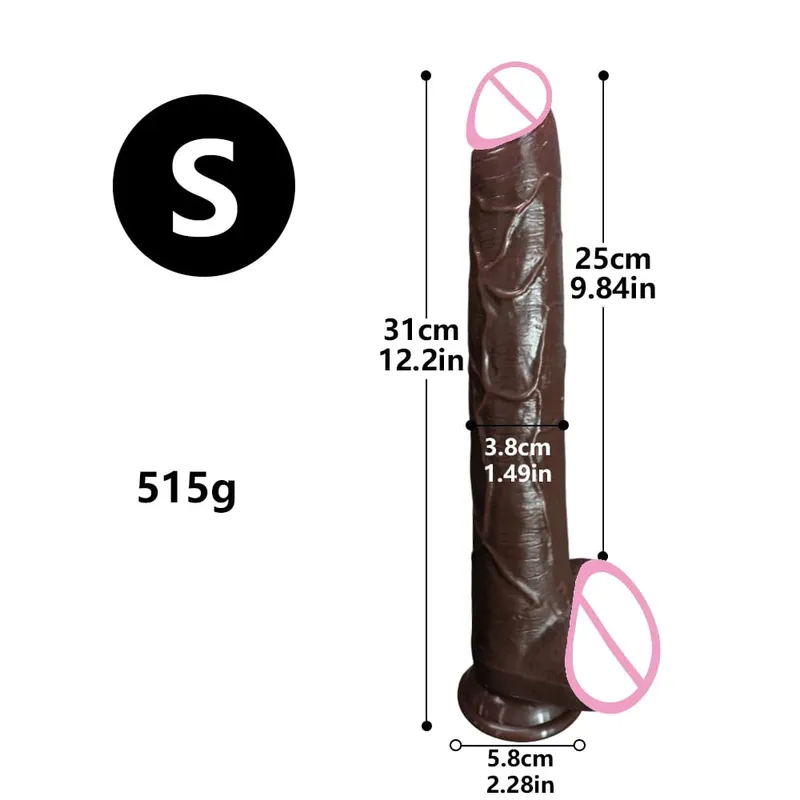 Super longo pênis macio silicone vibrador butt plug massageador de próstata enorme vagina anal vibrador ventosa adulto brinquedos sexuais para mulheres homens