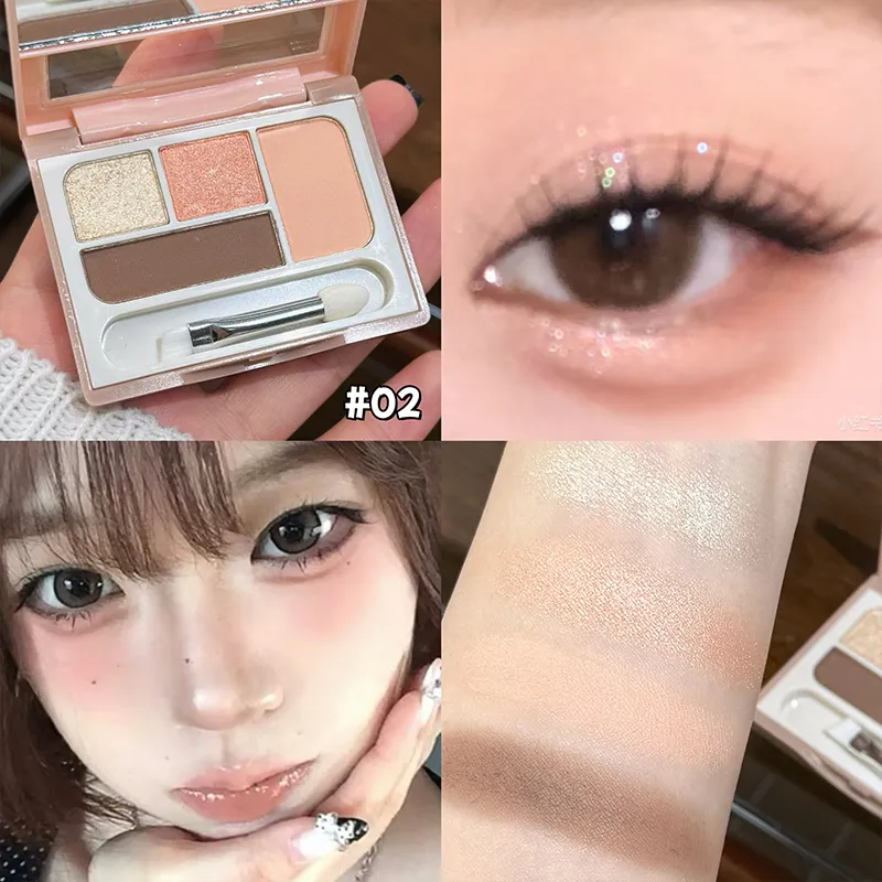 VALOR DA ARTE Paleta de sombras peroladas maquiagem duradoura glitter fosco sombra de olho brilho contorno destaque sombra cosméticos